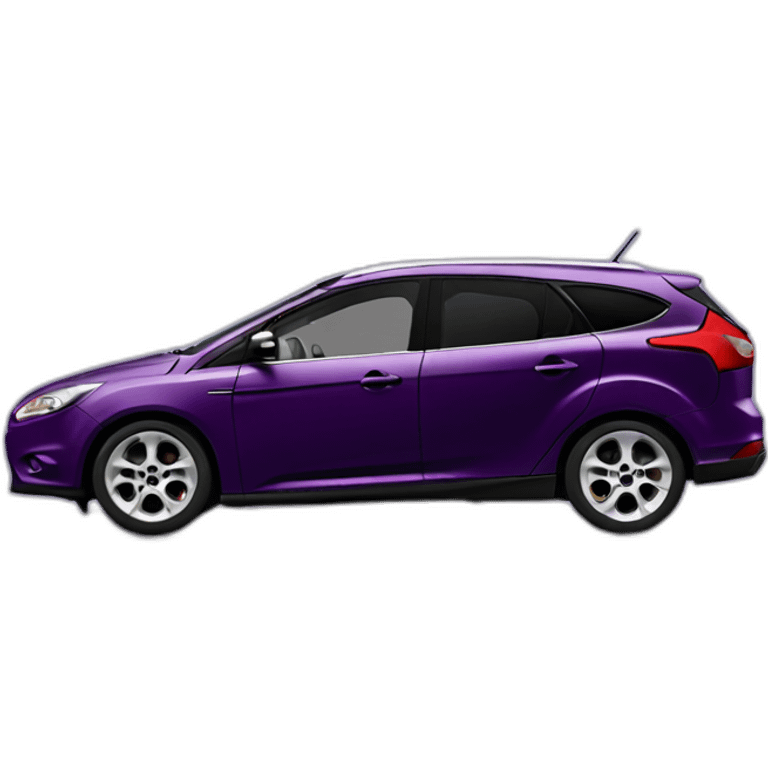 Ford Focus Break 2009 dark purple from side emoji