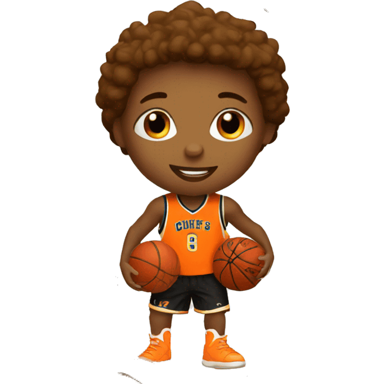 young basket ball player emoji