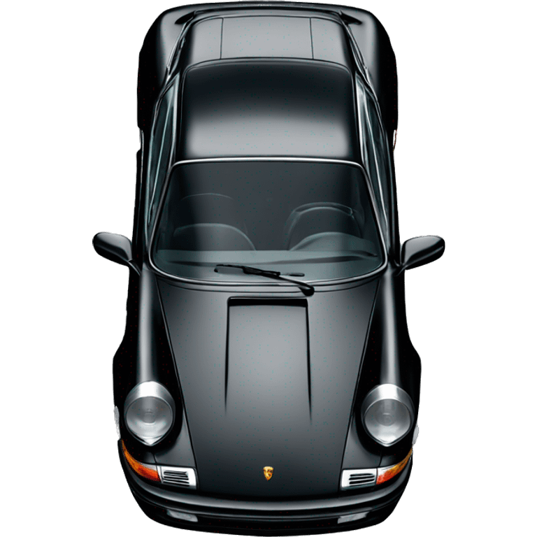 Black Porsche 911 emoji