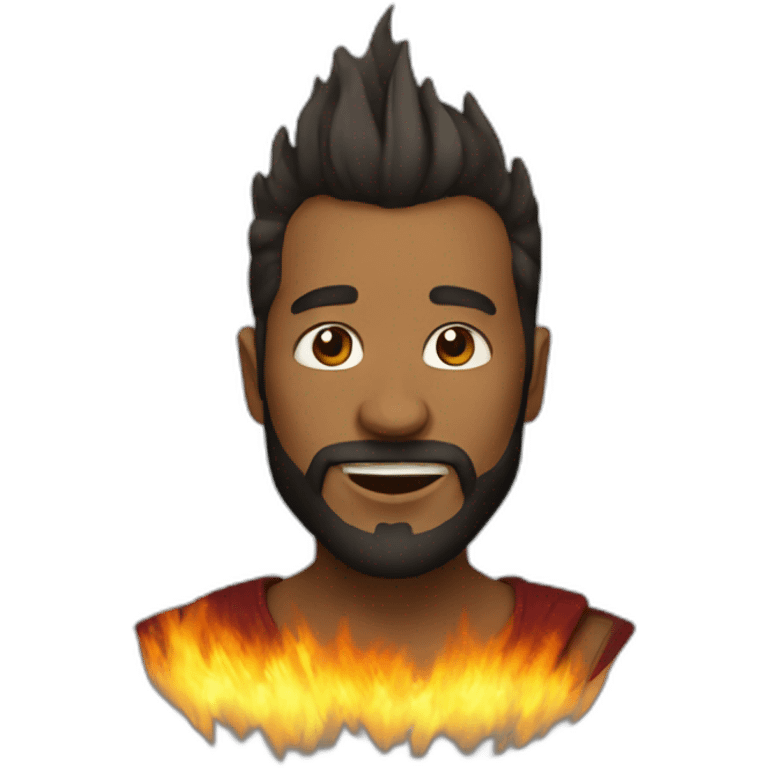 kery king with a fire beard emoji