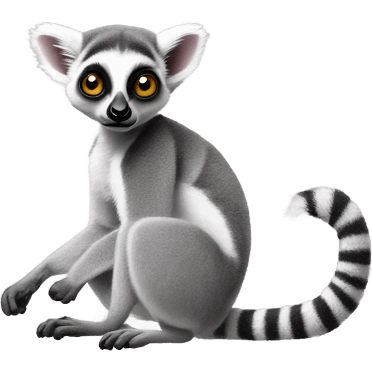 ring tailed lemur with long tail  emoji