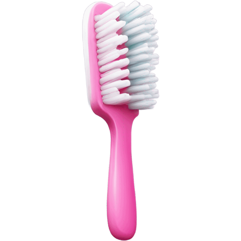 pink toothbrush emoji