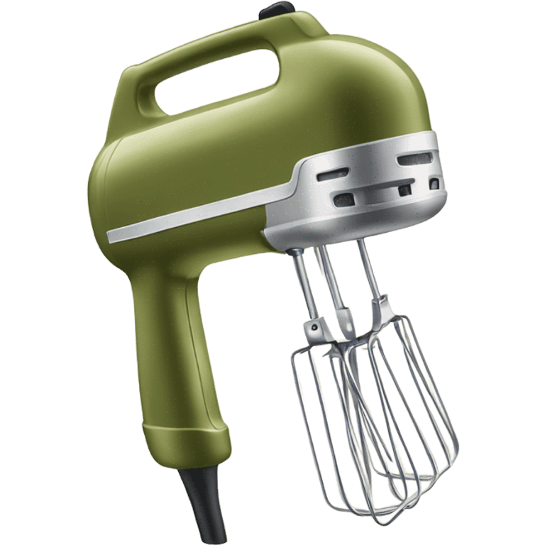 Olive green hand mixer emoji