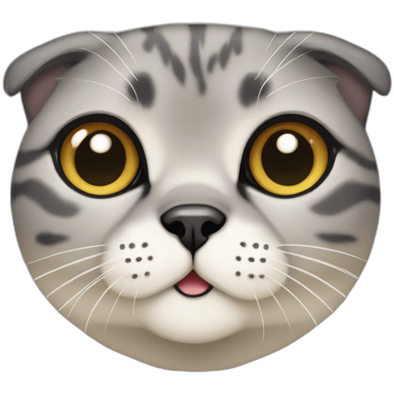 scottish fold seal point cat emoji