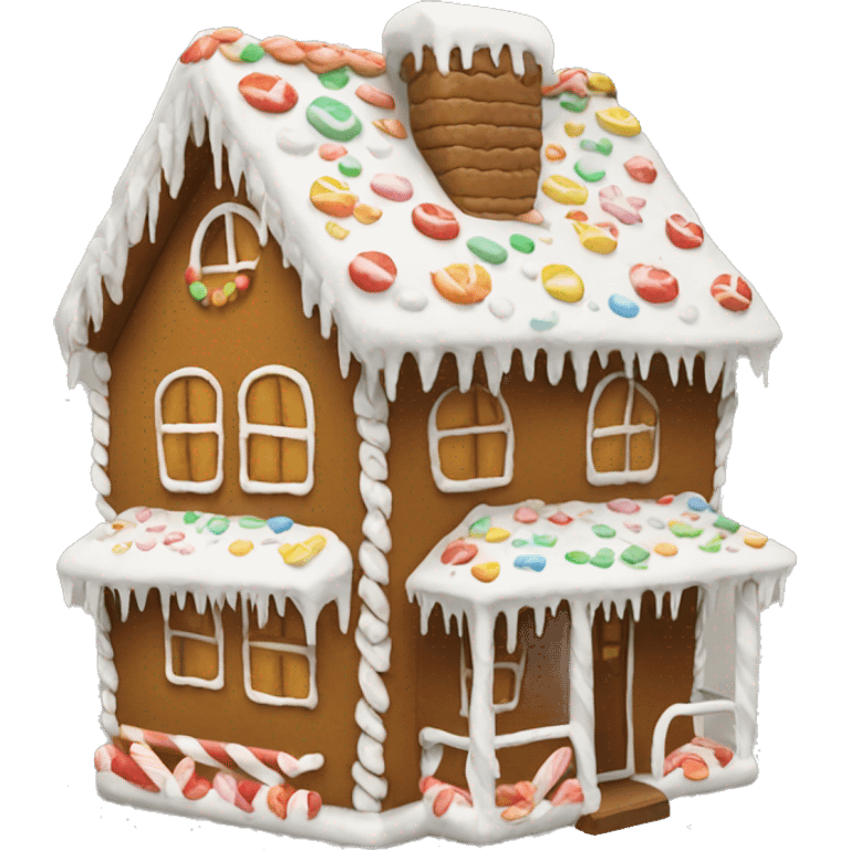 gingerbread house emoji