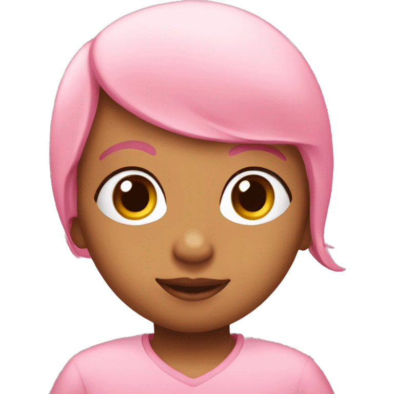 coração rosa bebé  emoji