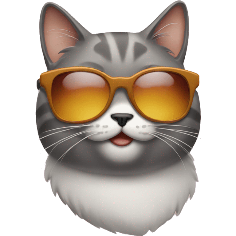 Cat with sunglasses emoji