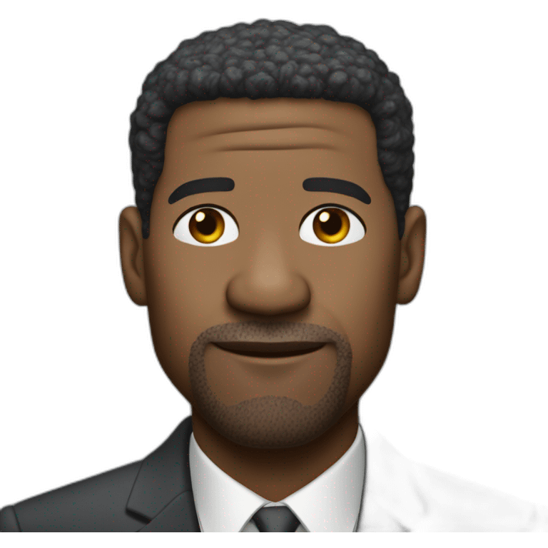 Denzel Washington wearing suit emoji