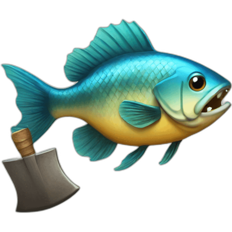 Fish With Axe emoji