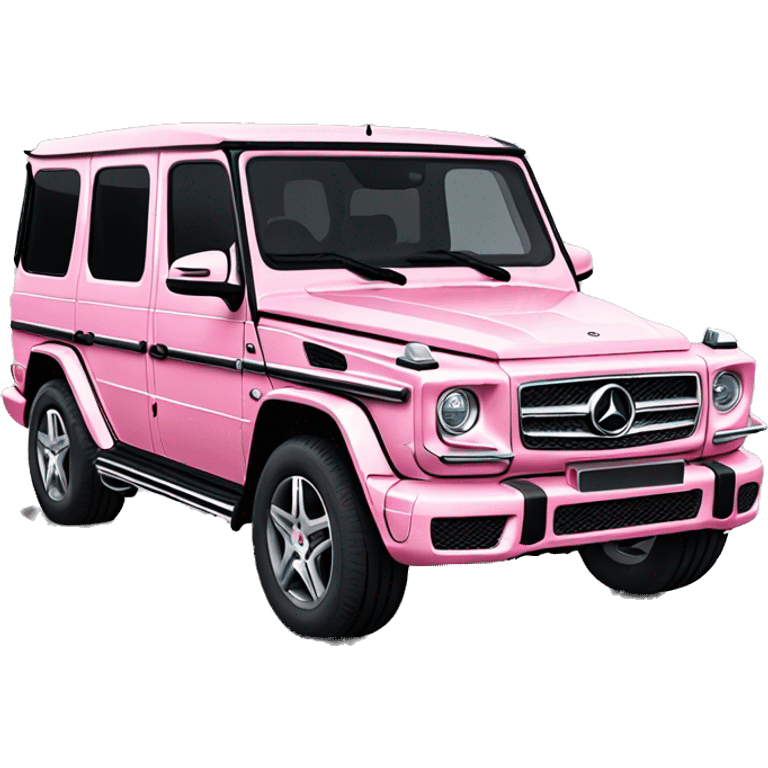 Light pink Mercedes g wagon emoji