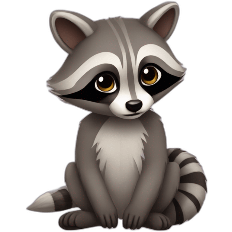 raccoon of love emoji