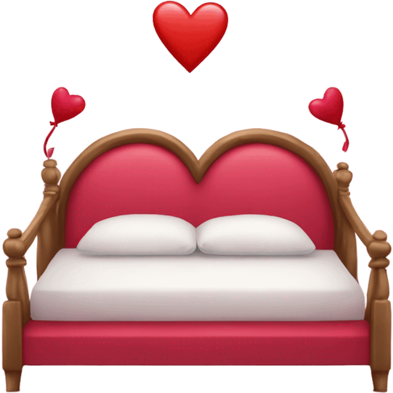 Valentine’s Day bed emoji