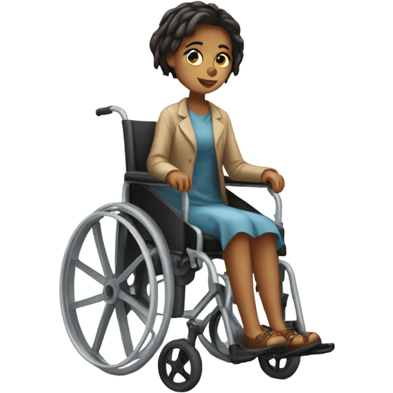 Poland Girl in a wheelchair  emoji