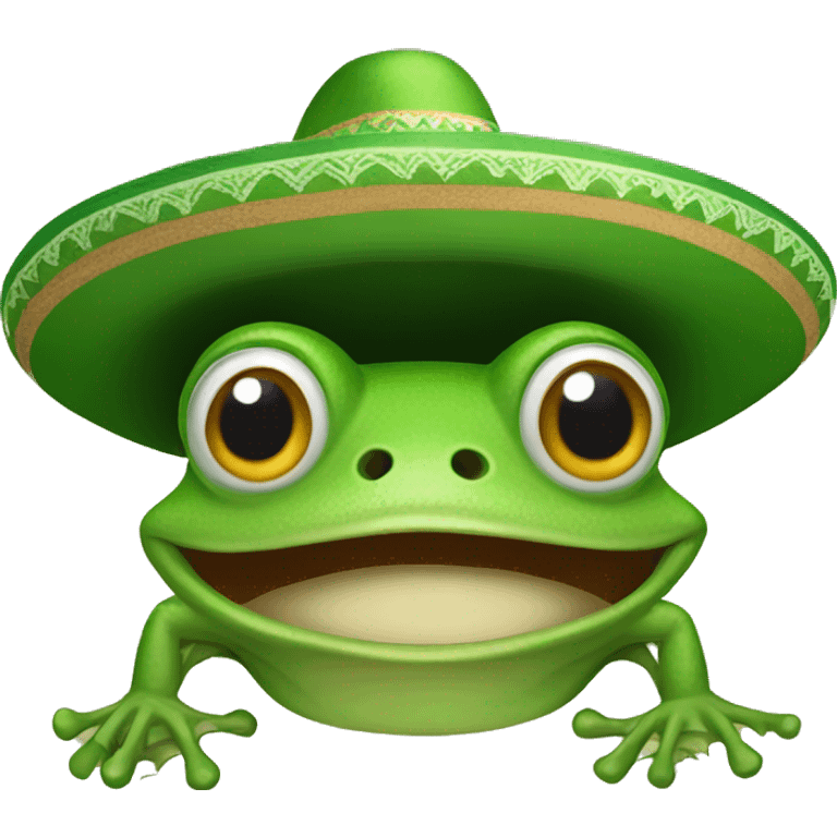 frog with sombrero emoji