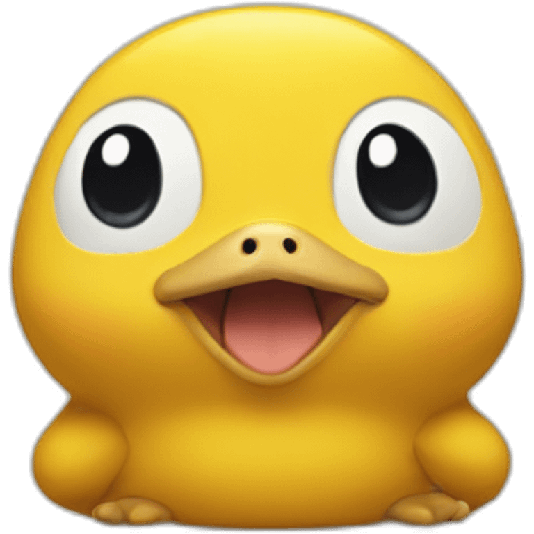 Psyduck surprised emoji