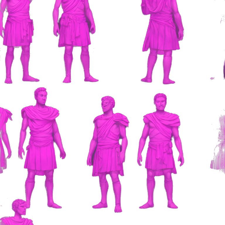 Roman man purple and pink toga sci fi clothing patterns science illustrated clothing neon sci fi illustrations  emoji