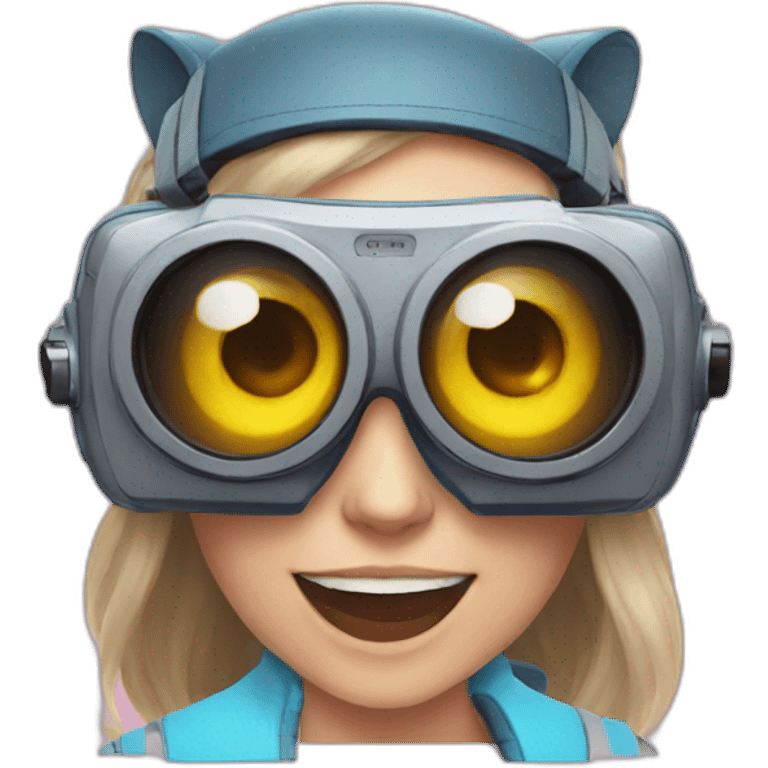 vr game eye hearts emoji