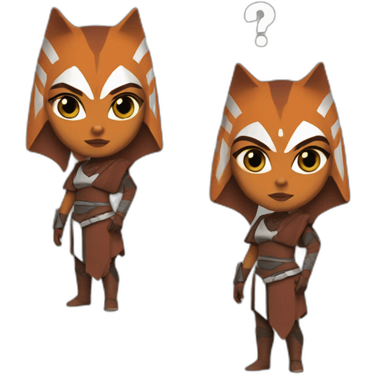 Ahsoka with a question mark emoji