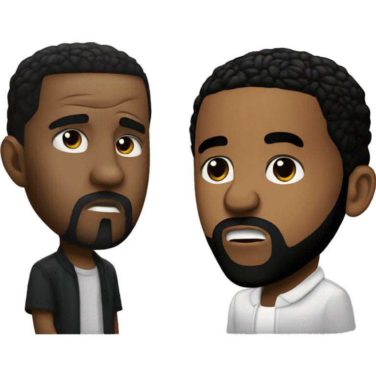 kendrick lamar and drake arguing emoji