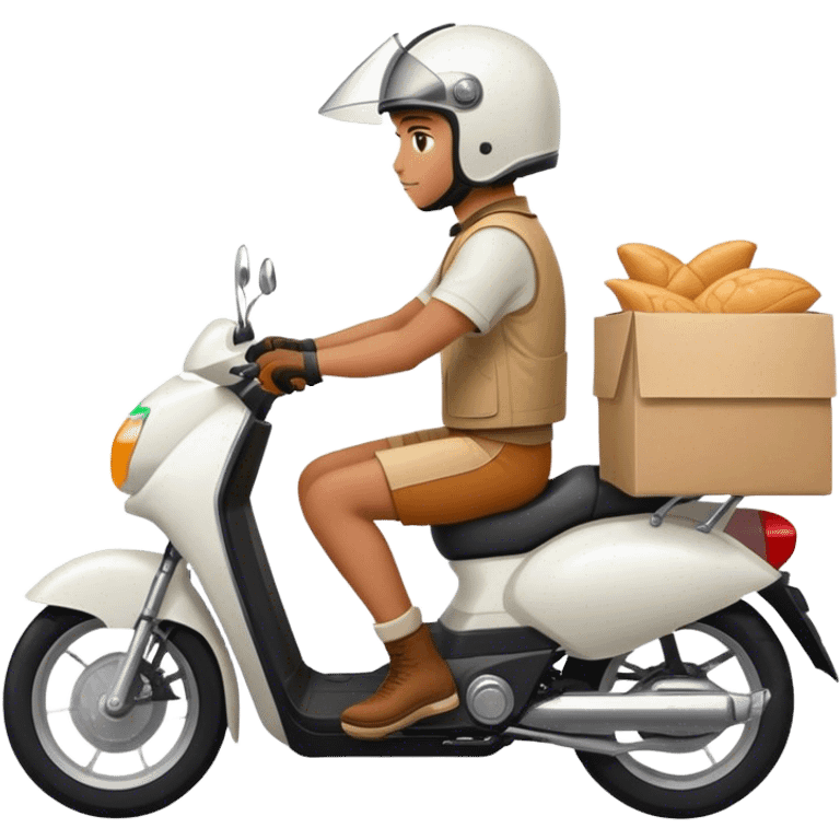 uber eats rider on motorbike emoji