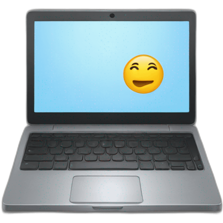 Side orientation of the laptop emoji