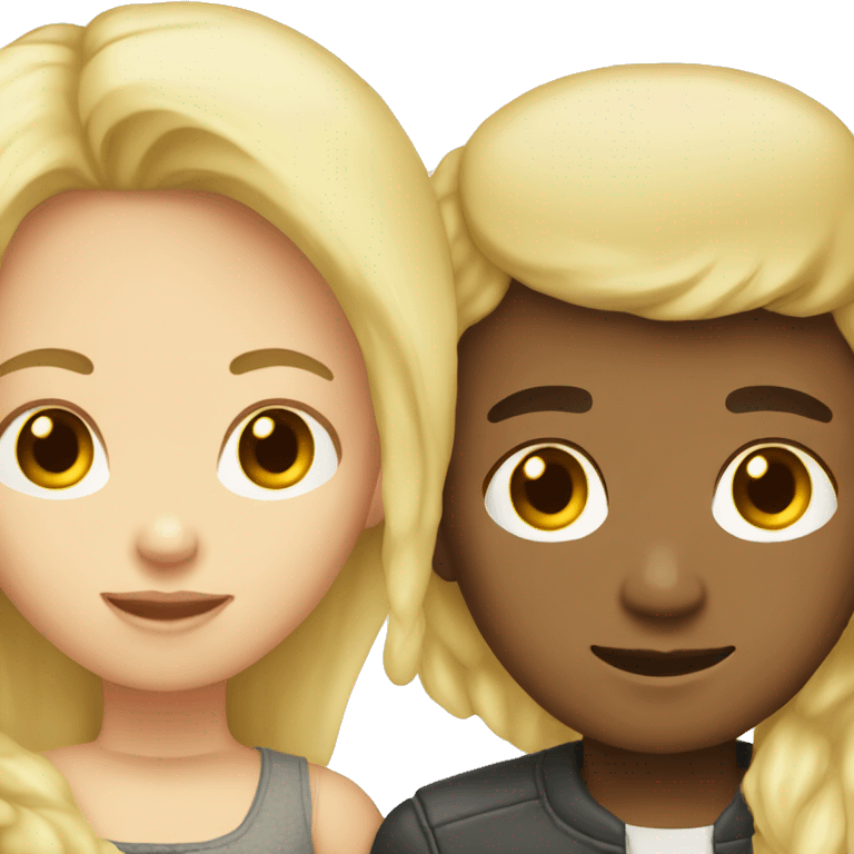 Light skin boy with a blonde girl emoji