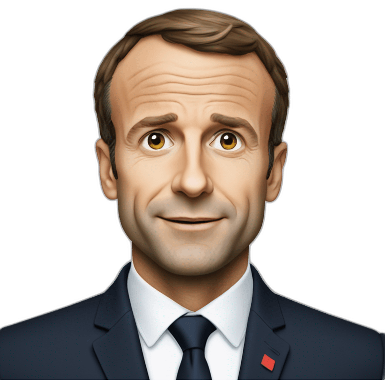 Emmanuel Macron t’es drôle emoji