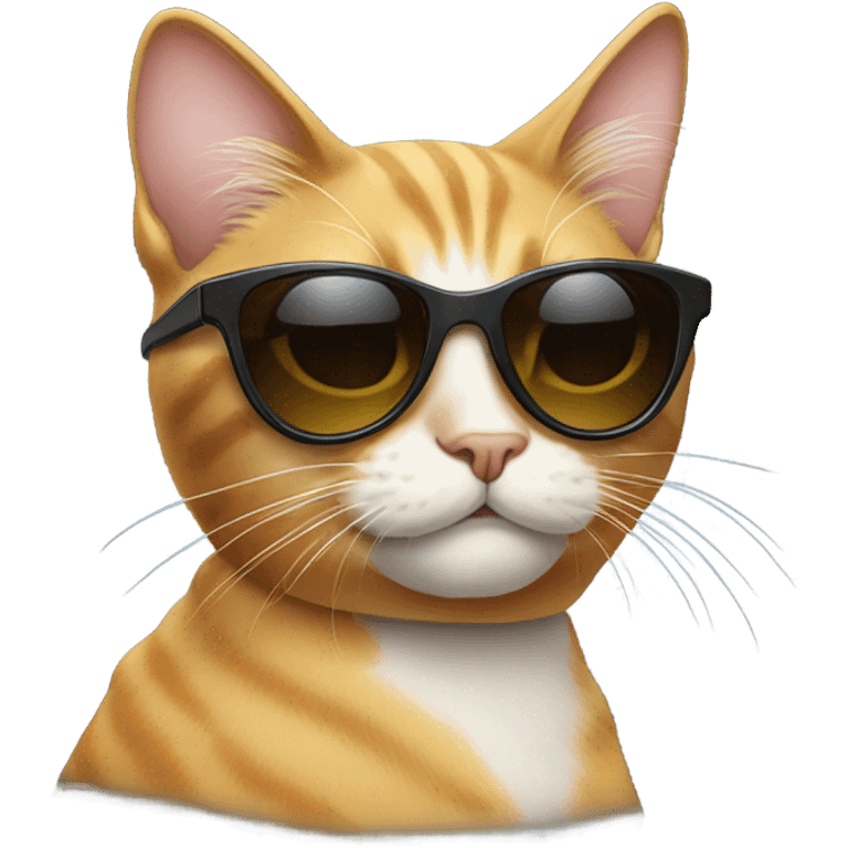 Cat with sunglasses emoji