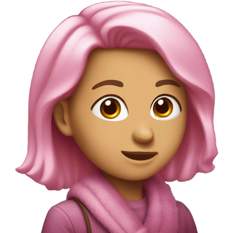 Pembe kurdeleli kulaklık  emoji