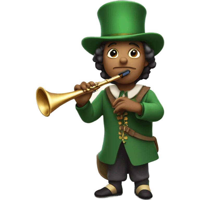 pied piper with flute and pointed hat emoji