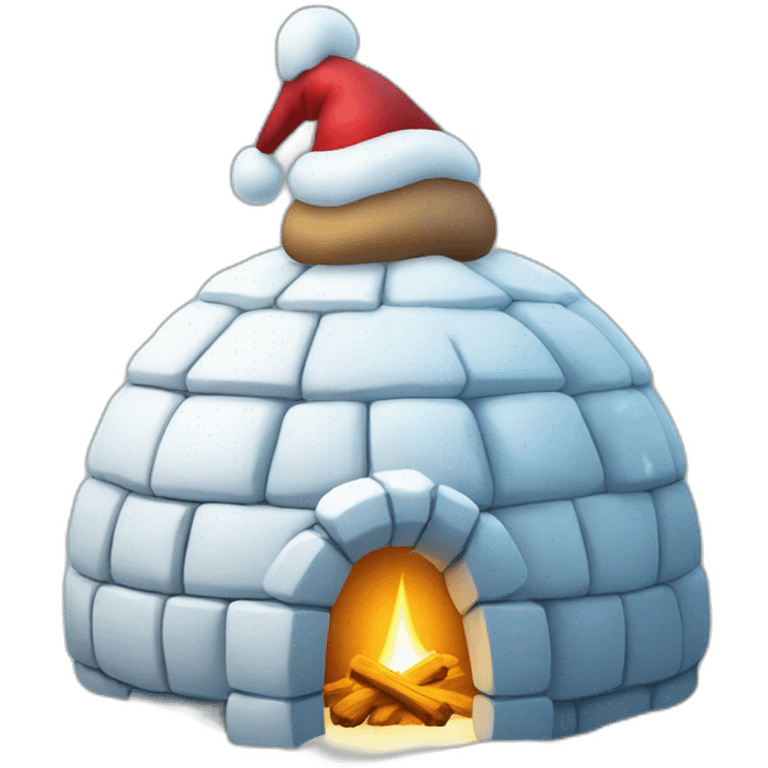 igloo in xmas emoji