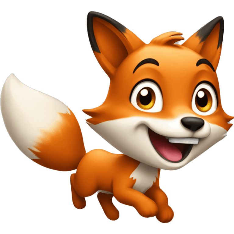 excited fox emoji