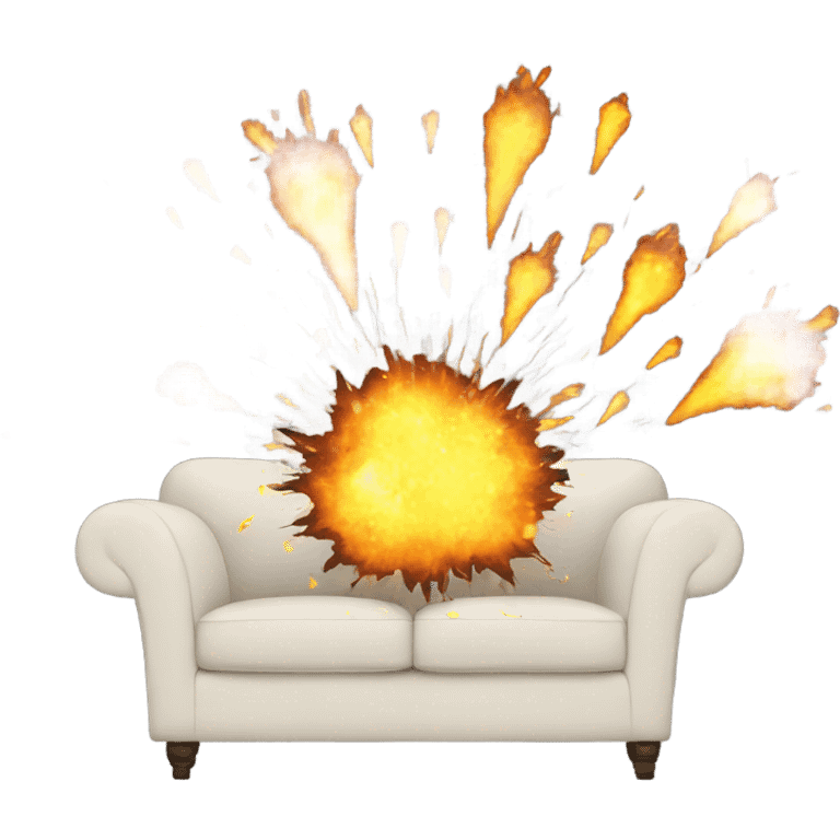 exploding couch emoji