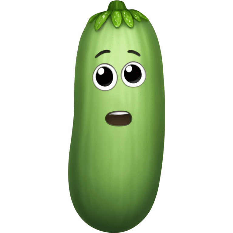 skin colored cucumber emoji