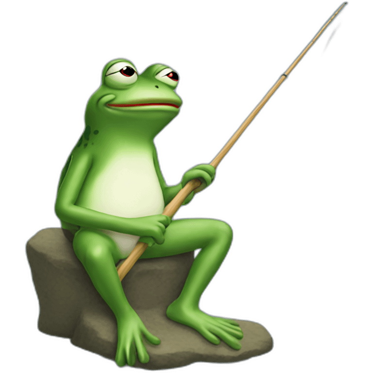 pepe the frog fishing emoji