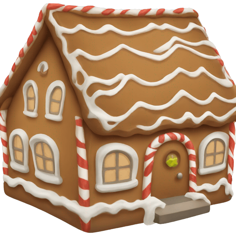 Cozy gingerbread house  emoji