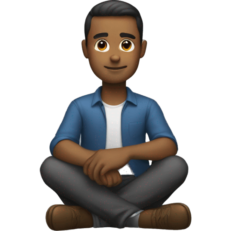 man sitting down emoji