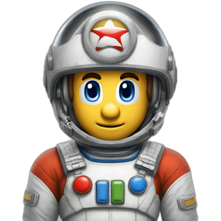 Super Mario in Austronaut Suit emoji