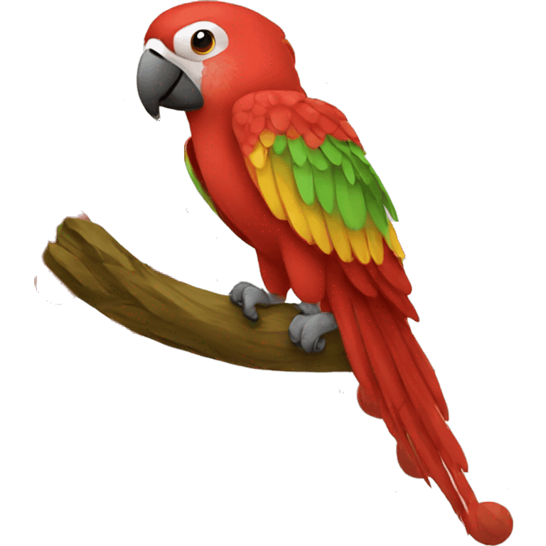 Red macaw emoji