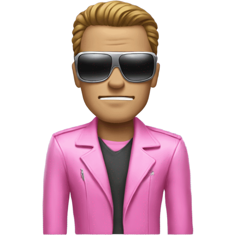 terminator in a pink suit emoji