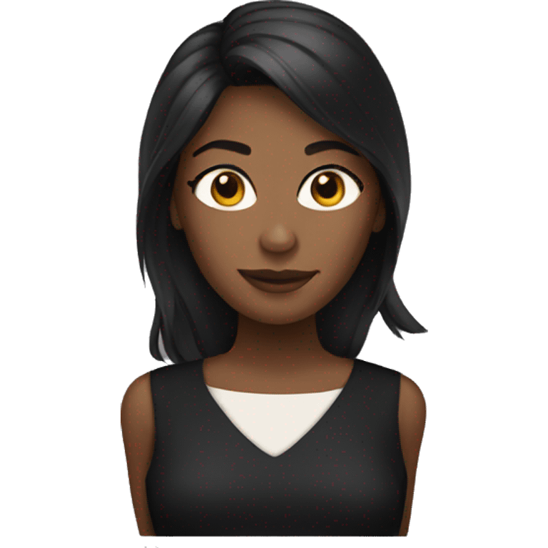 Black plain dress  emoji