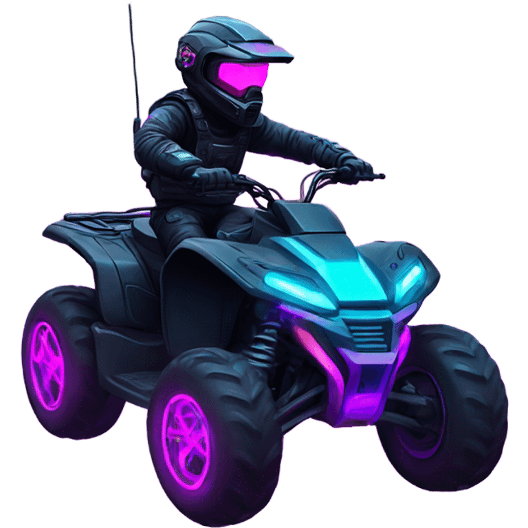 cyber punk atv neon emoji