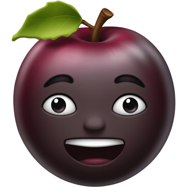 Manzana negra  emoji