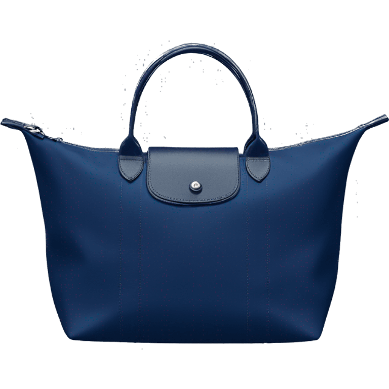 Blue navy longchamp  emoji