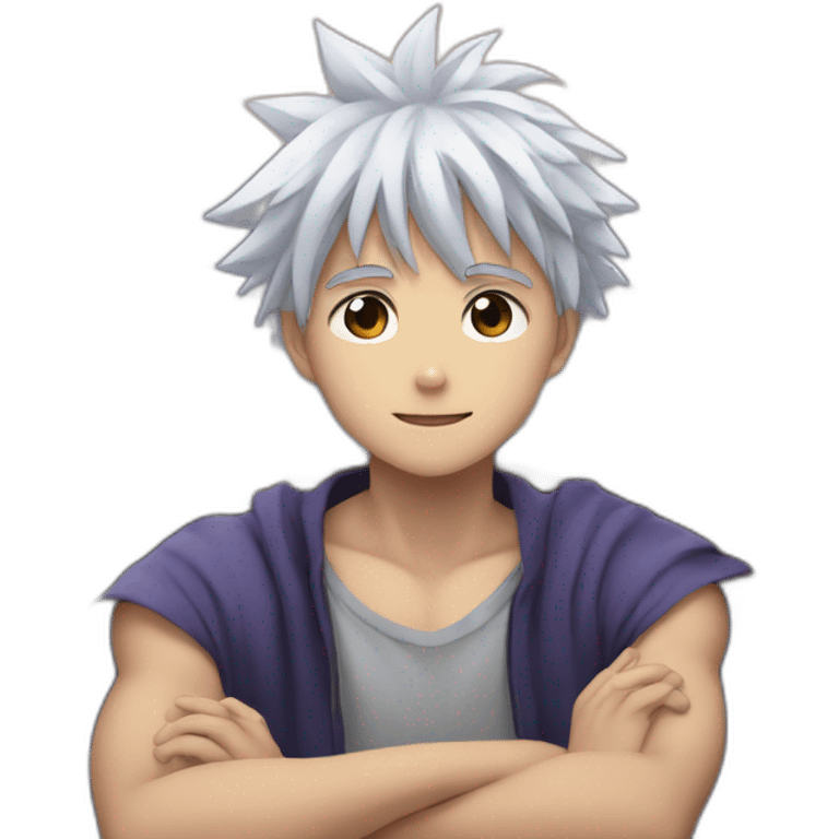 Killua sur bateau emoji