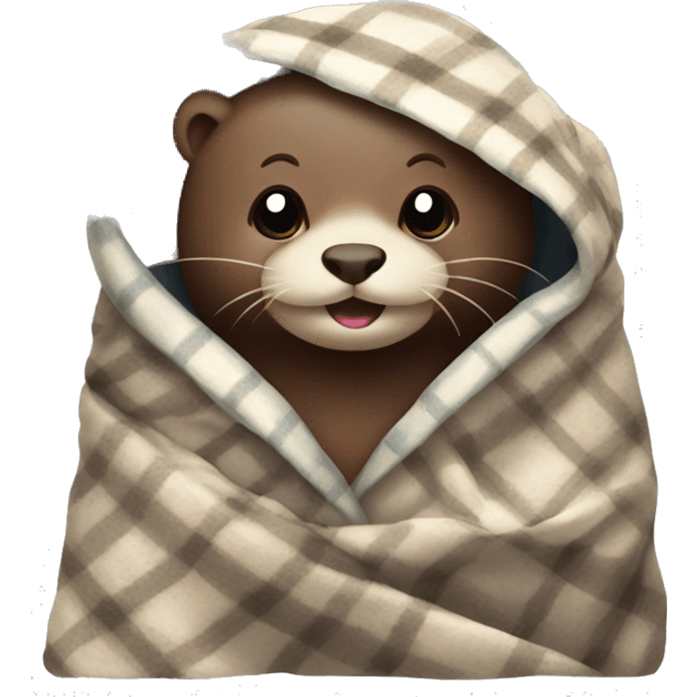 otter in blanket emoji