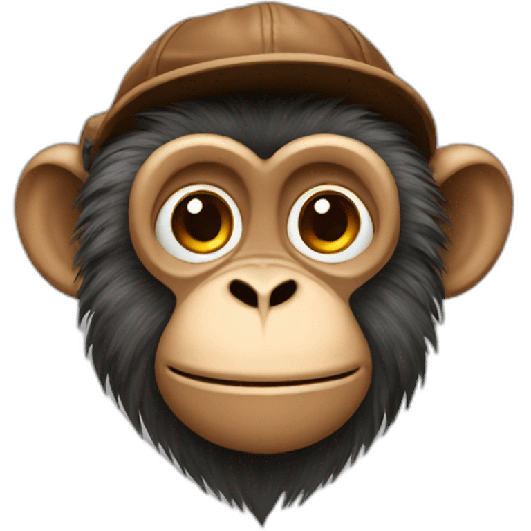 fur cap monkey emoji