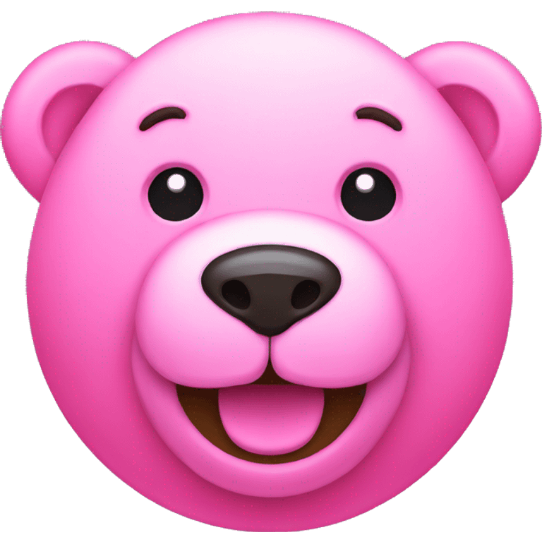 Pink Teddy beer emoji