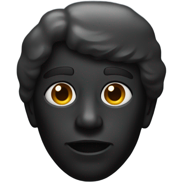 a black grave emoji