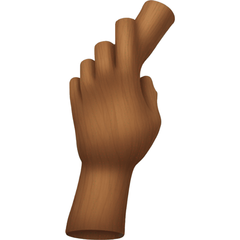 wood arm emoji